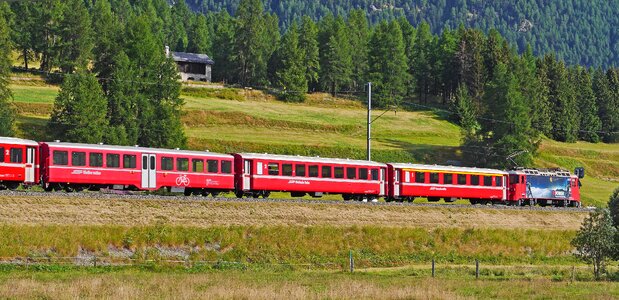 Switzerland graubünden regional train
