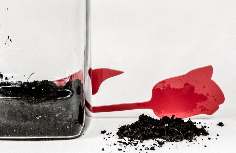 Earth glass still life