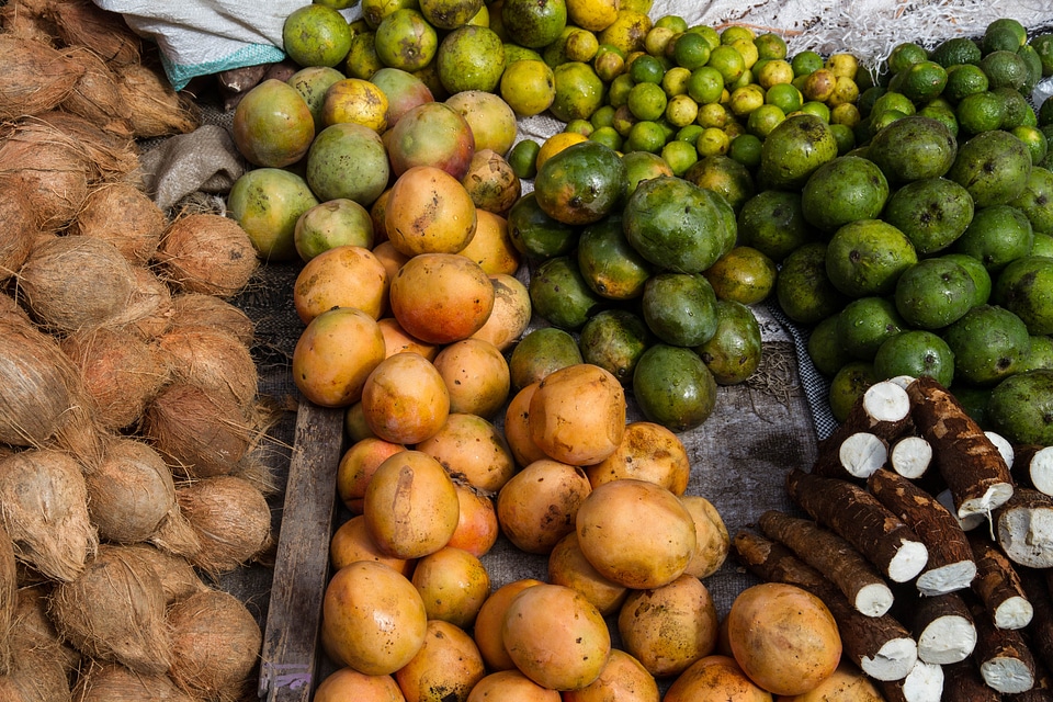 Fruit vegetables market halls