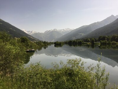 Lake mirror landscape