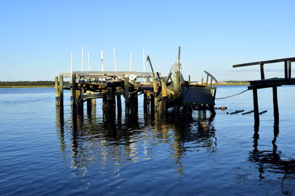 Pier outdoors debris