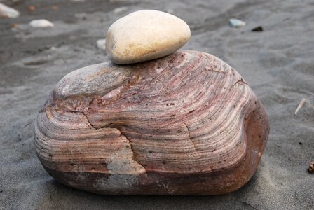 Textured reddish riverbed