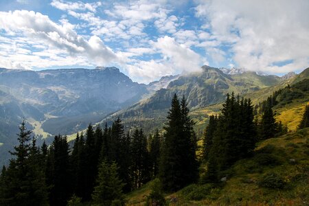 Golm railway three towers mountains photo