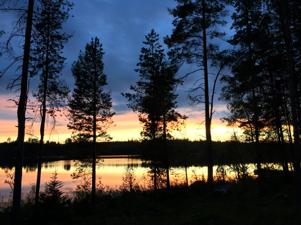 Water sun evening
