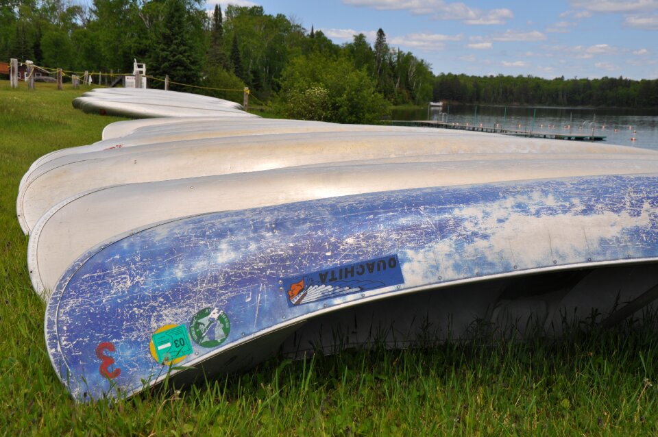 Lake canoeing adventure