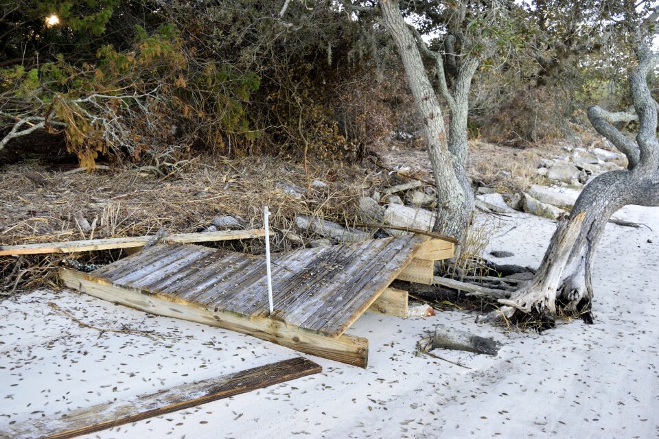 Pier outdoors debris