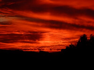 Red sunset abendstimmung