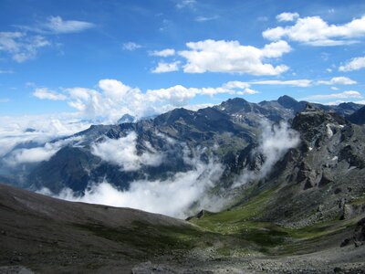 Alps mountains valley photo