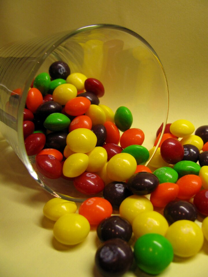 Confections spilled candy dish