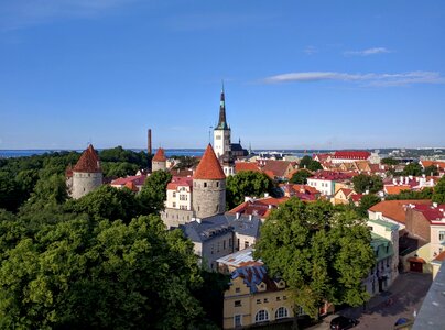 Historically tower baltic states photo