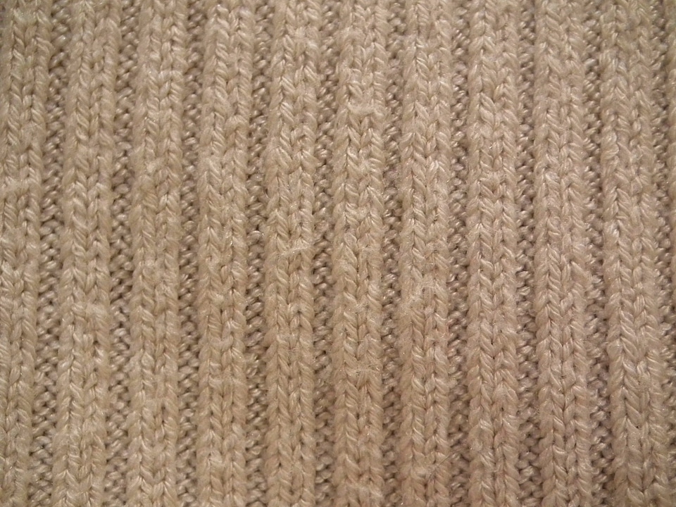 Knitted wear wool knitting