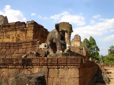 Ruin elephant work of art