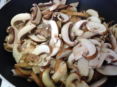 Mushroom cooking photo