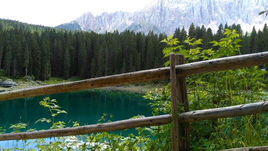 Rock massif mountains south tyrol photo