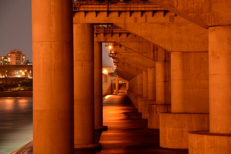 Han river jamsil bridge korea photo