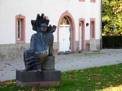 Abbey building figure
