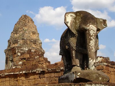 Ruin elephant work of art photo