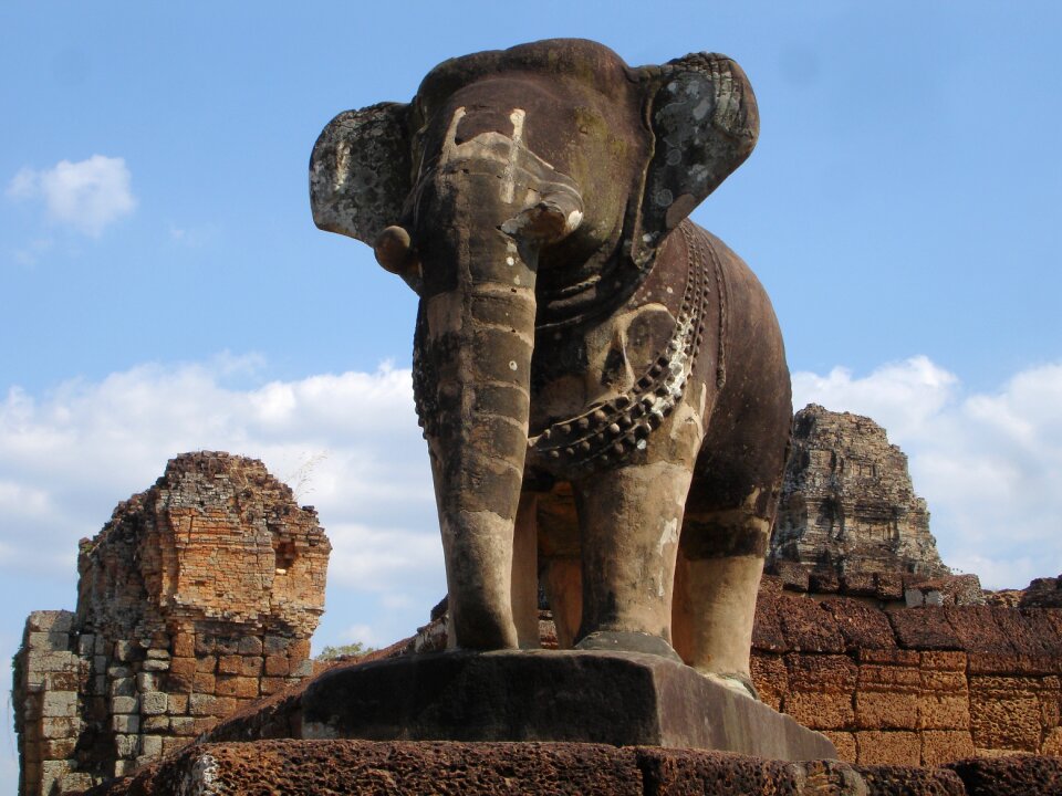 Ruin elephant work of art