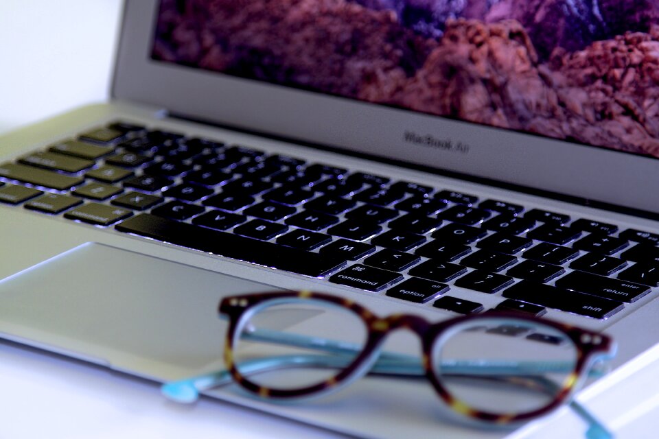 Macbook air laptop computer