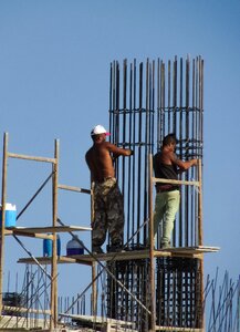 Safety working blue safety