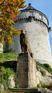 Autumn stone figure sculpture photo