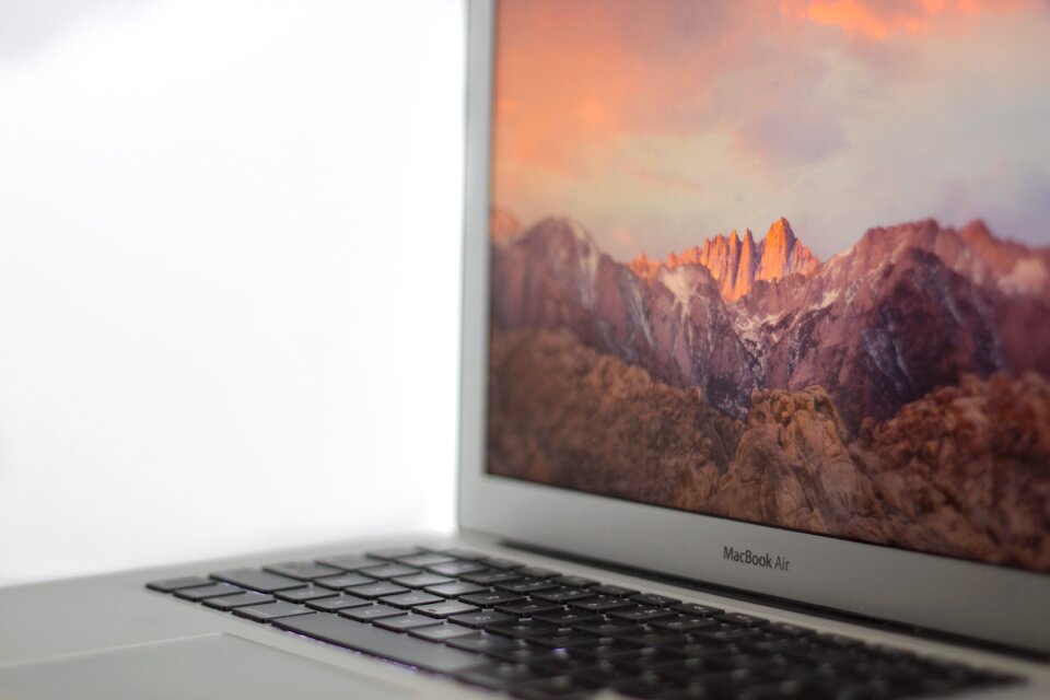 Macbook air laptop screen