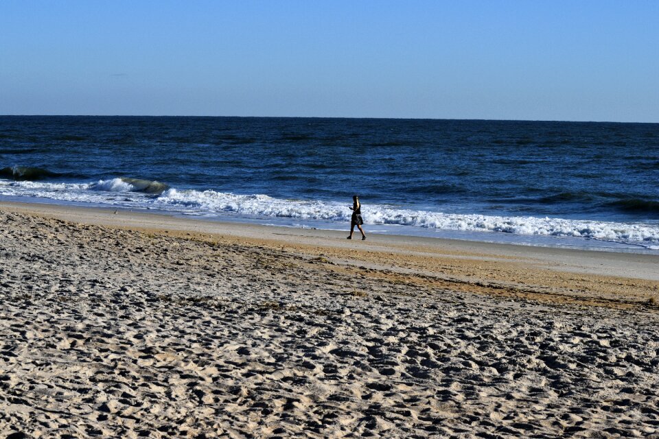 Alone outdoors ocean