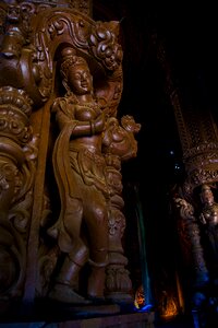 Carving thailand temple photo