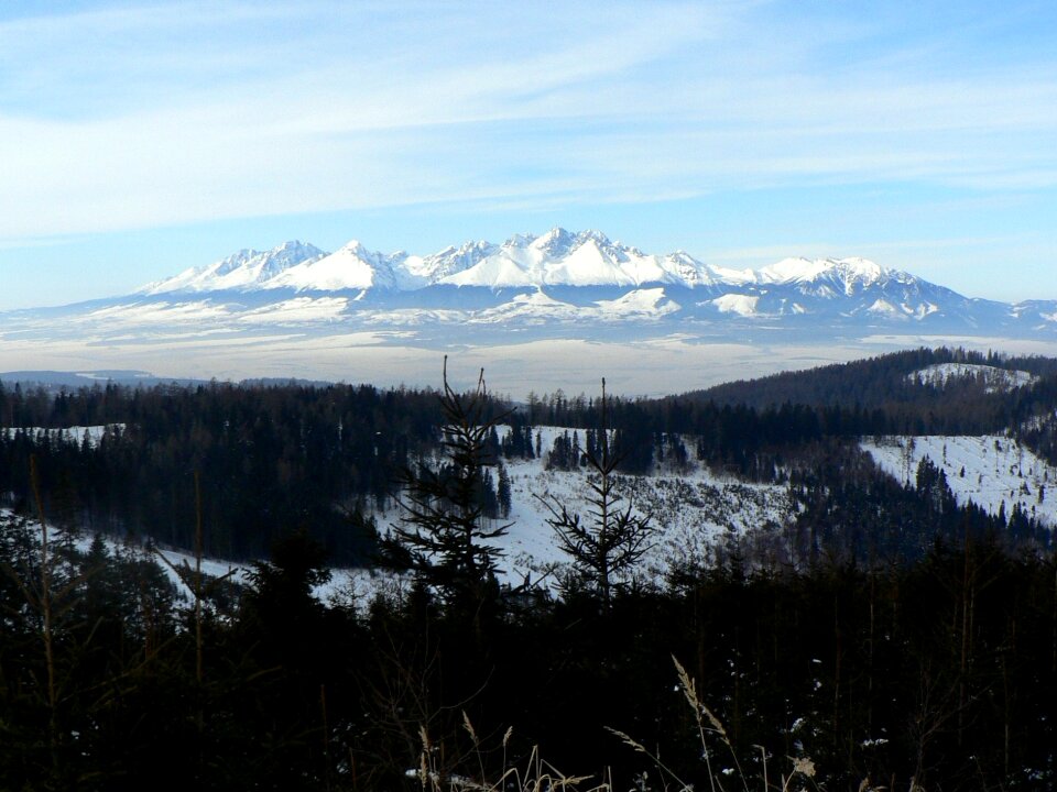 Snow country mountains