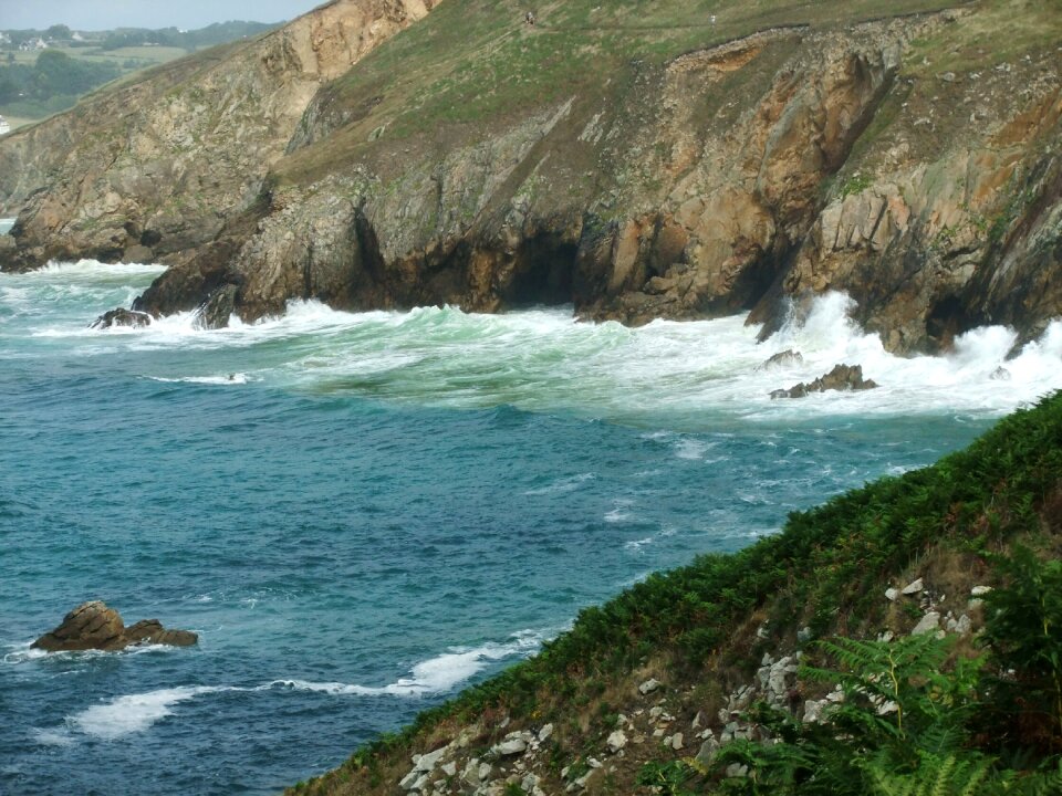 Brittany agitated sea
