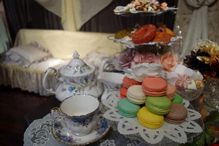 Tea tea set candy photo