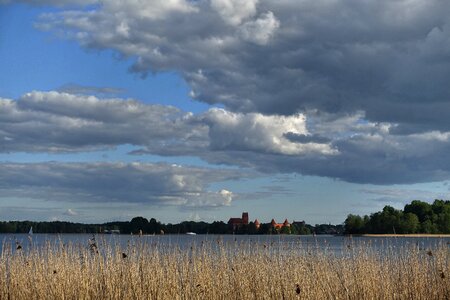 Distant castle fortification