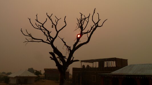 Rajasthan scenic silhouette