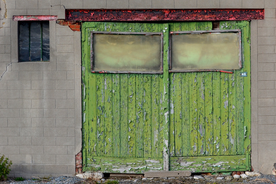 Green facade window