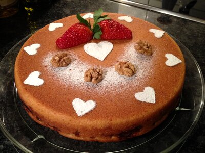 Heart sweet dessert