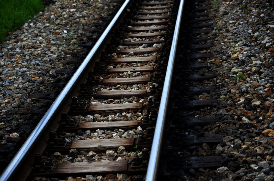 Railway train track photo