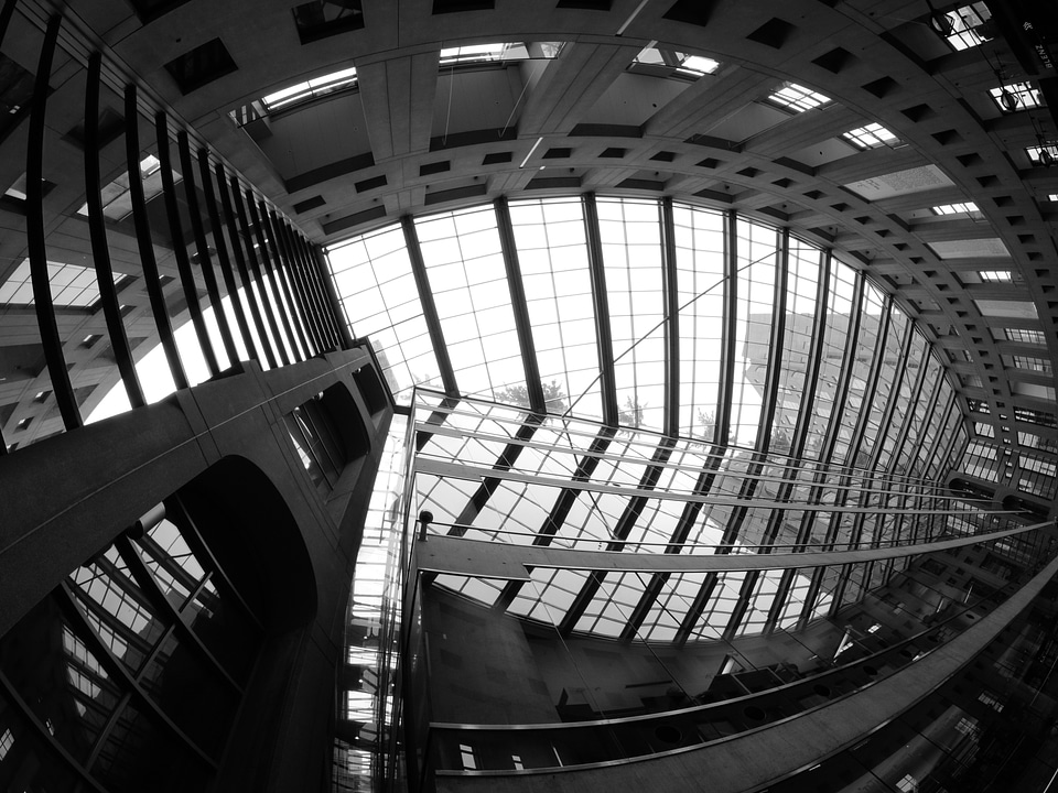 Black and white architecture urban
