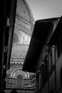 Tuscany cathedral rainy day photo