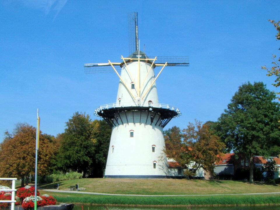 Netherlands nature wind mill