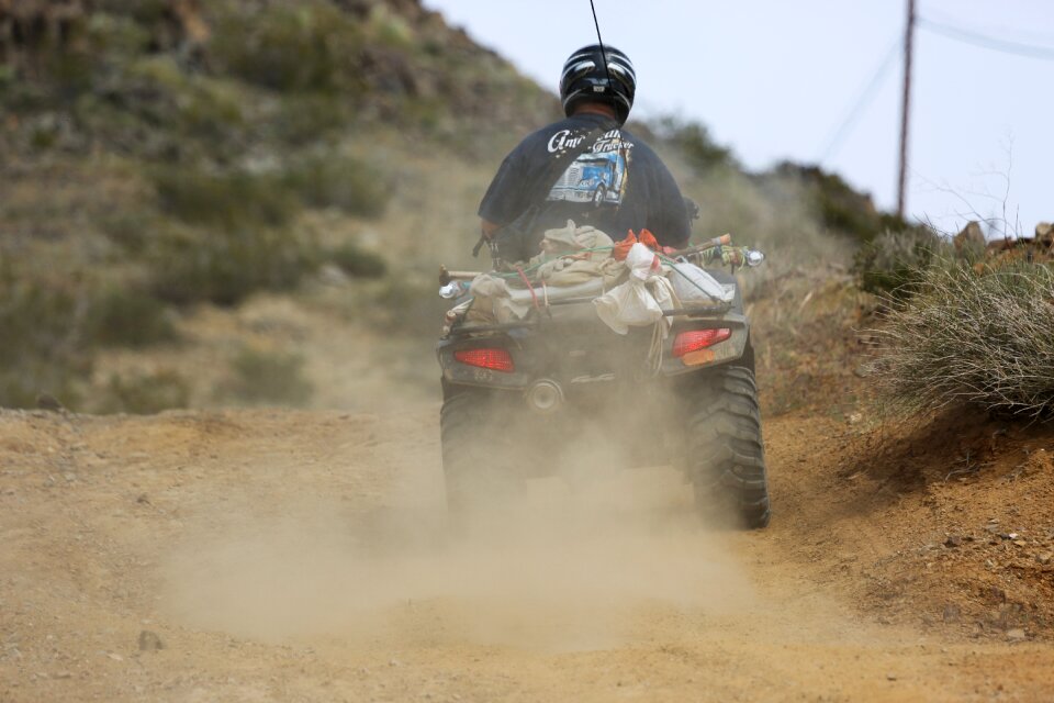Motorbike dust drive