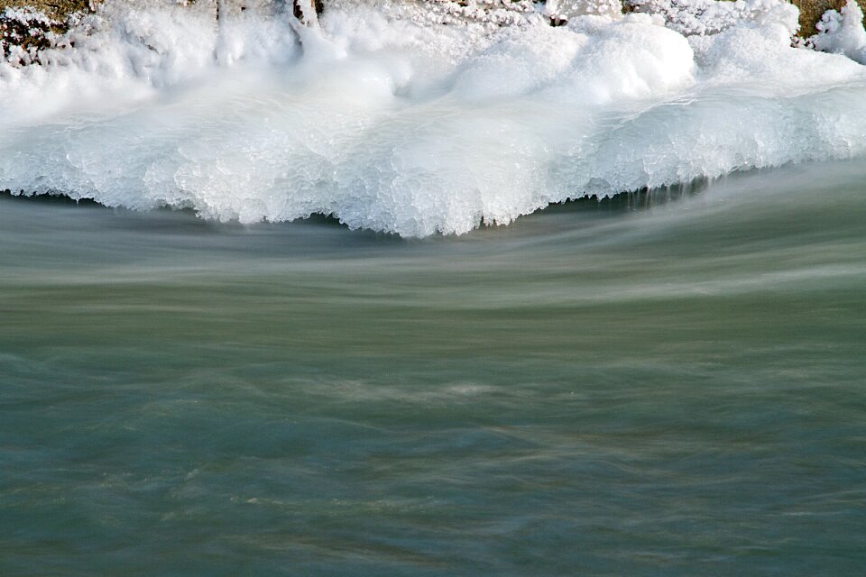 Ice water frozen photo