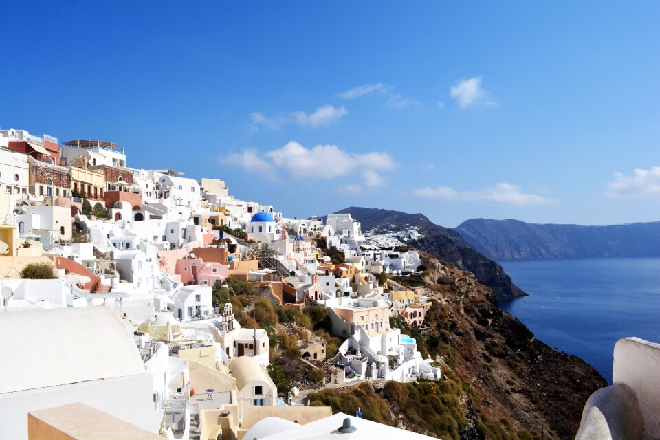 Greece white houses oia
