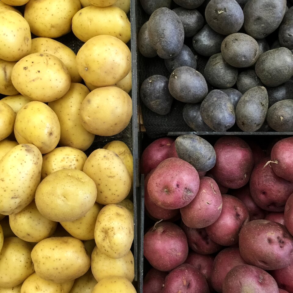 Vegetables black sheep potatoes