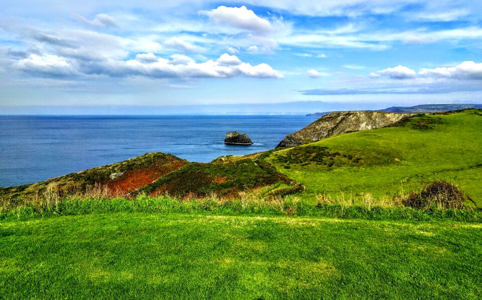 Coast cornwall view