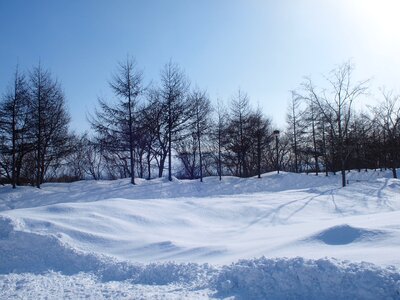 Snow landscape winter photo
