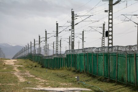 Railway fences repeat