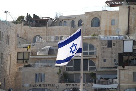 Star of david holy city west wall photo