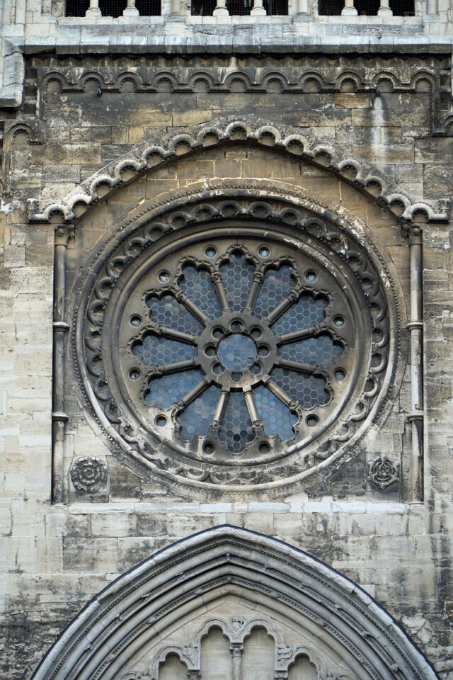 Church romanesque window rosette