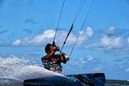 Aquatics action wind photo