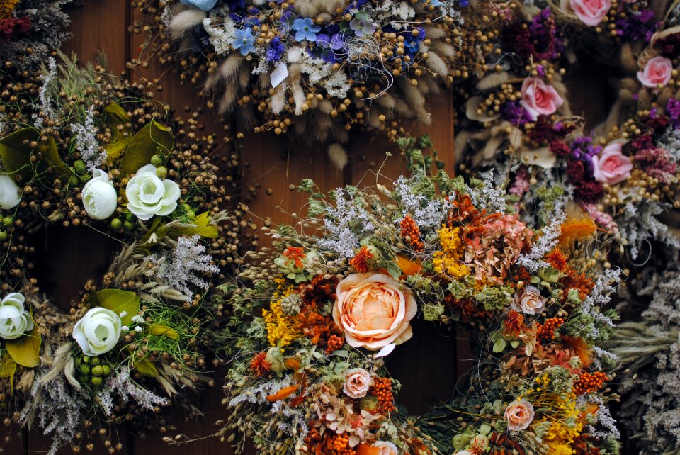 Laurel floral wreath
